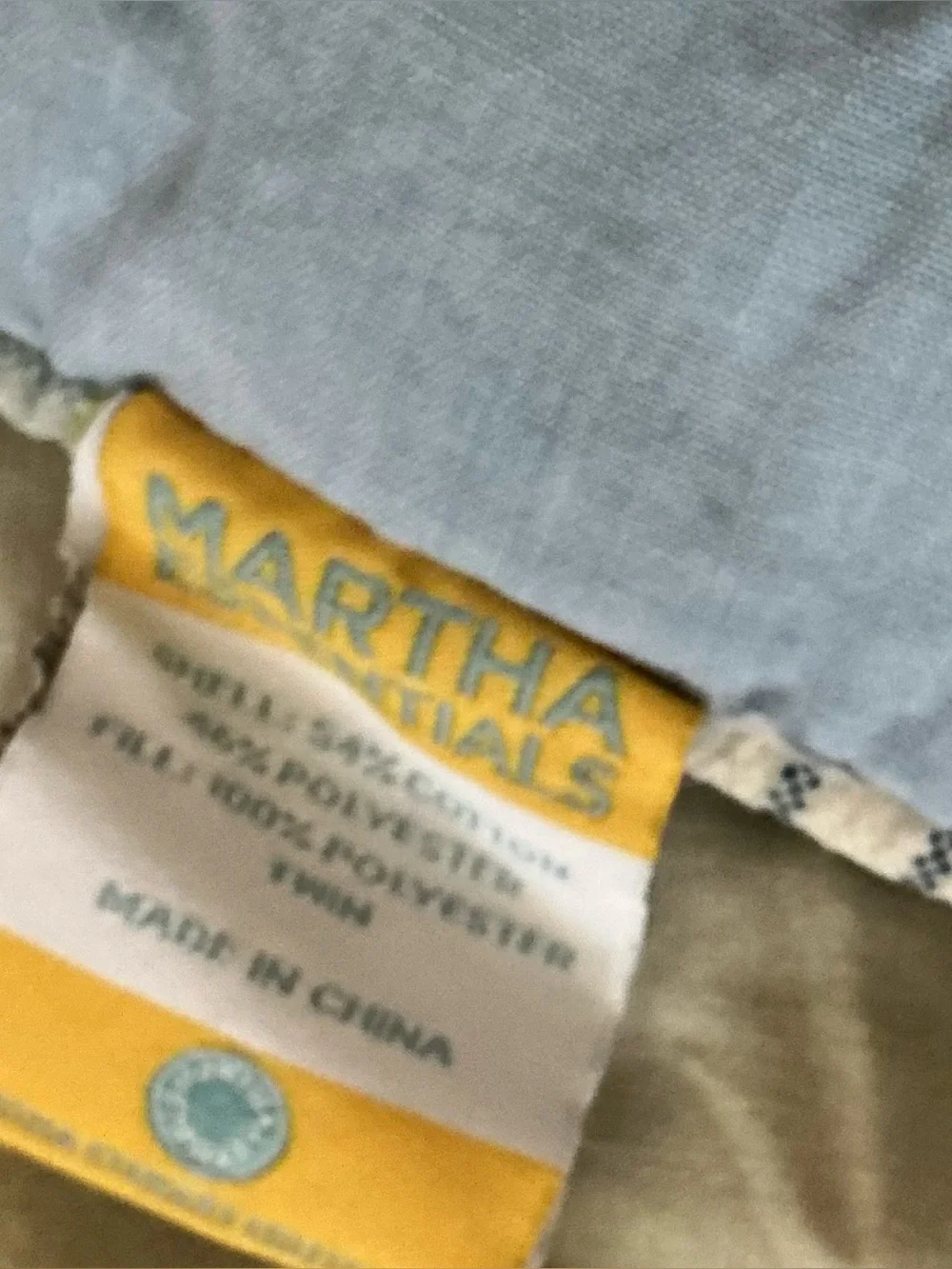 EUC Vintage Martha Stewart Blue Plaid Comforter